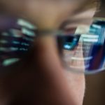 having blue light protecting glasses